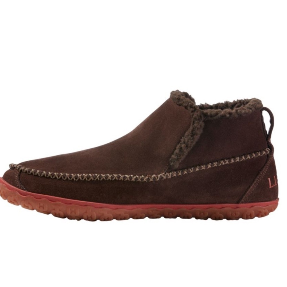 L.L.Bean Mountain SlipperBoots with a brown suede uppersoft fleece lining - Picture 2 of 10